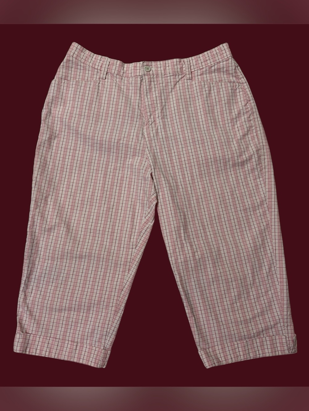 Lee Women’s Pink Plaid Capris